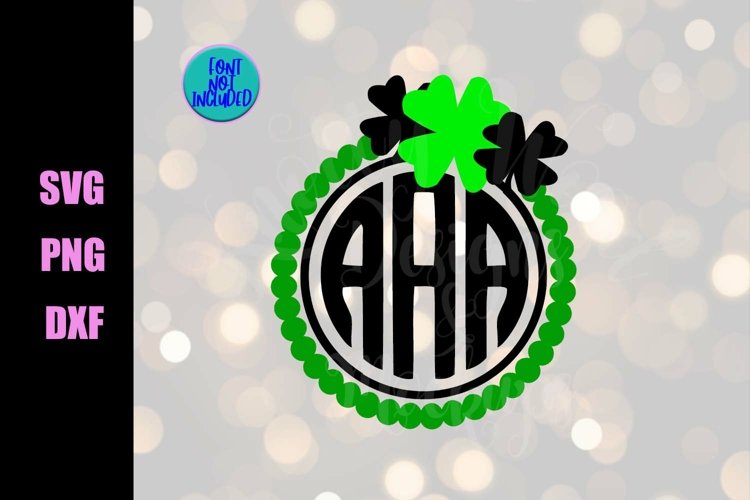 Monogram Border SVG - St. Patrick SVG - Downloadable files example image 1