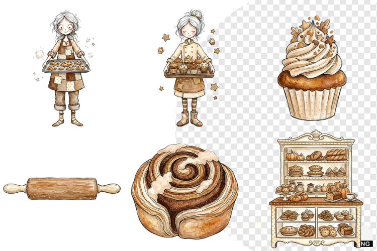 Autumn Bakery Store Clipart