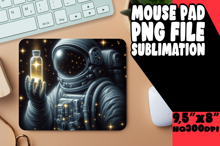Luminous MOUSE PAD Creative PNG, Astronaut