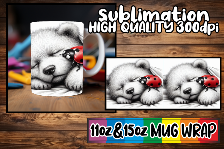 Bright spirits 11oz 15oz sublimation wrap, Cute Animals