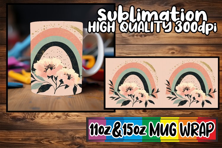 Timeless joys sublimation print wrap, Flower