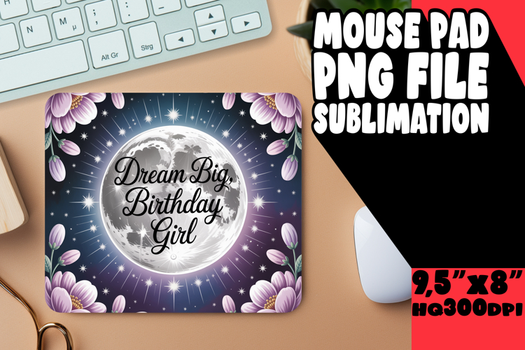 Enchanted Mouse Mat Designs, Girl Quote