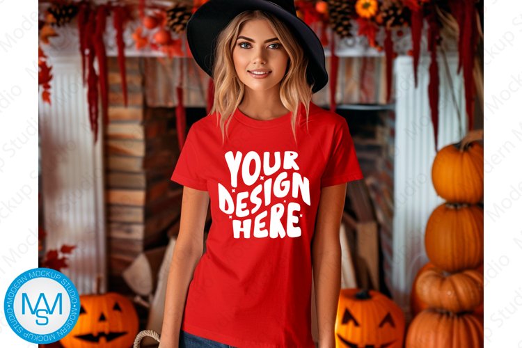 White Tshirt Mockup Image 18