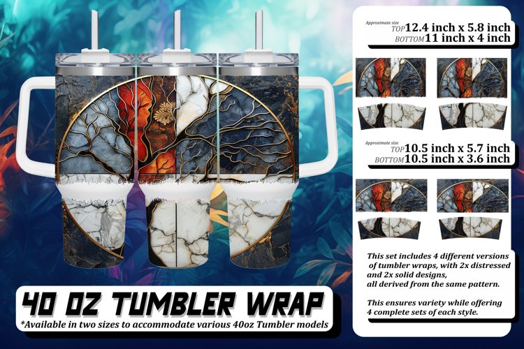 Shimmering Golden Tumbler Wrap: Sublimation, 40oz