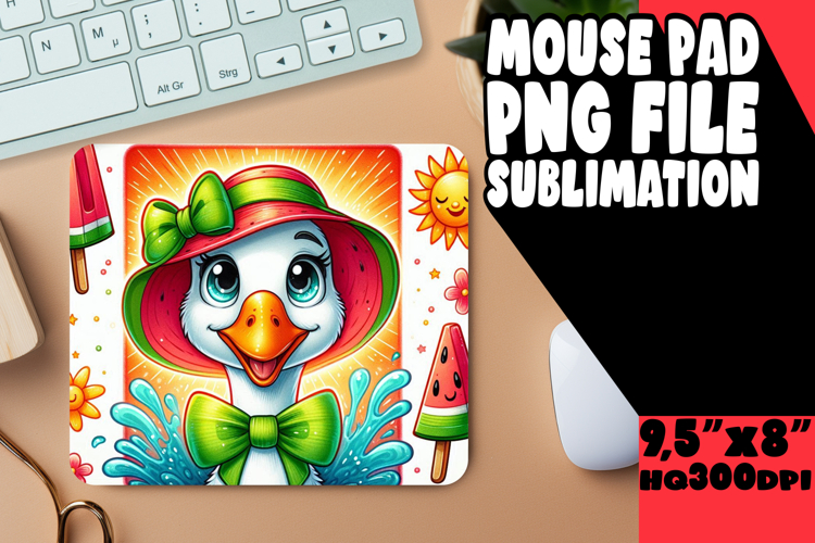 ENCHANTED MOUSE PAD SUBLIMATION STYLE, Goose