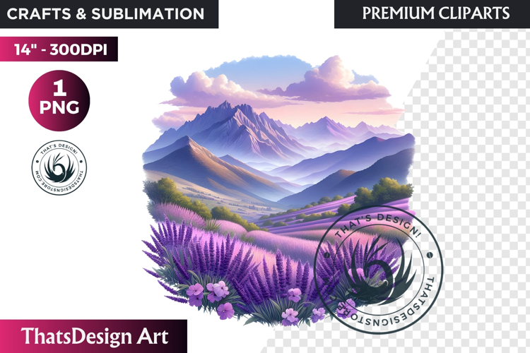 Purple Flower Clipart Image 9