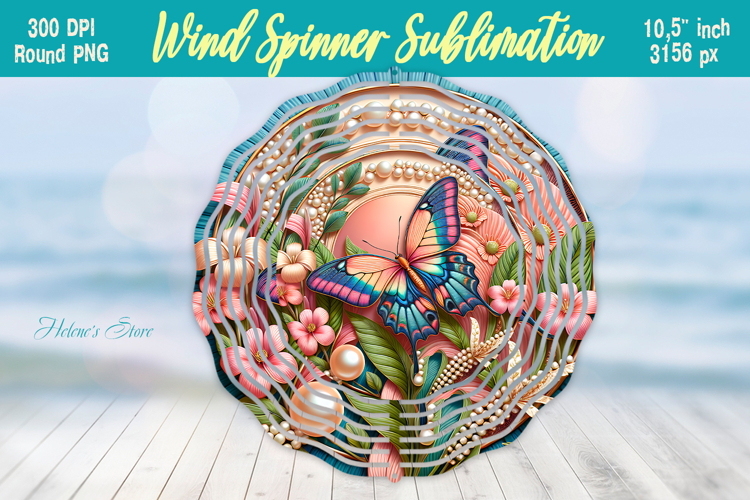 Cute butterfly windspinner |Summer Wind spinner sublimation