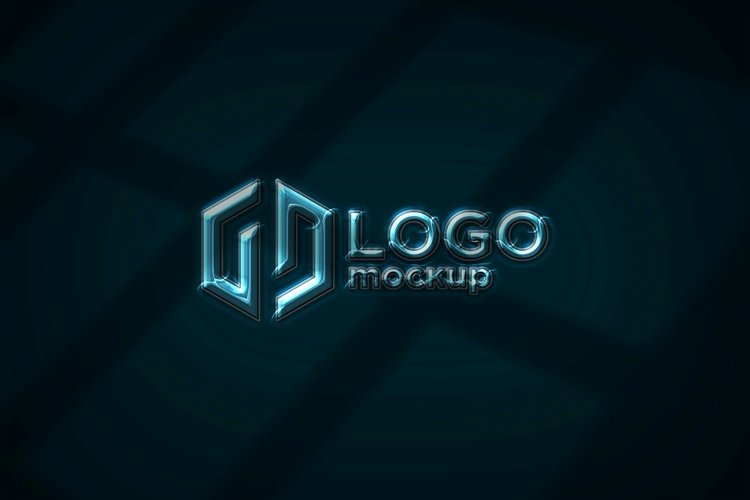 Acrylic Logo Mockup Template example image 1