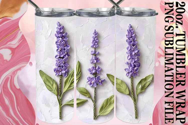 Petal Bliss: Sublimation 20oz Tumbler