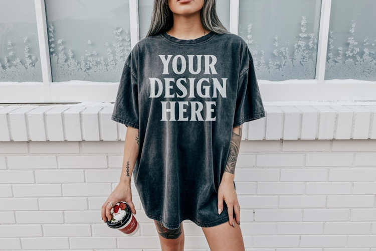 Pepper Christmas Comfort Colors 1717 TShirt Mockup, CC 1717