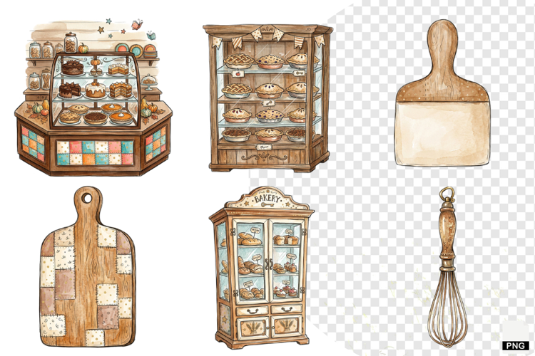 Autumn Bakery Store Clipart