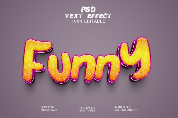 Funny PSD Text Effect Style example image 1