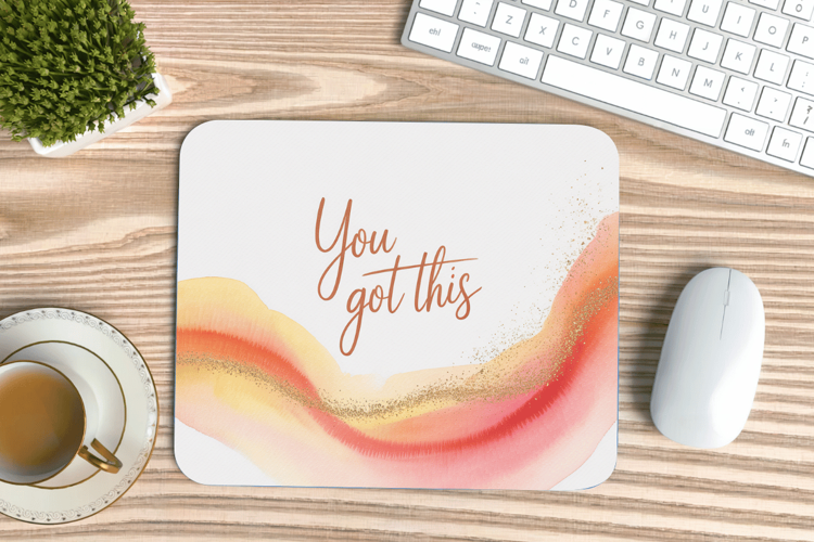 Inspirational Quotes Mouse Pad, Motivational PNG Sublimation