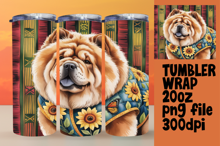 ARTISTIC 20oz Tumbler Design for Gifts , Cute Dog
