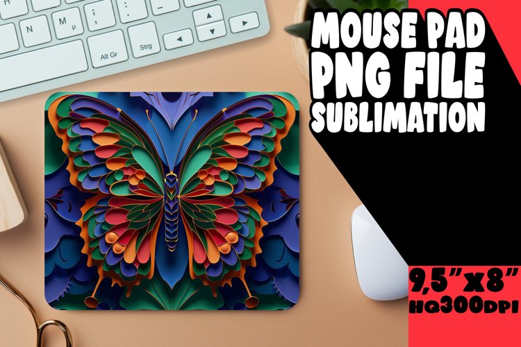 Enchanting Springtime Symphony Sublimation Mouse Pad - 3D
