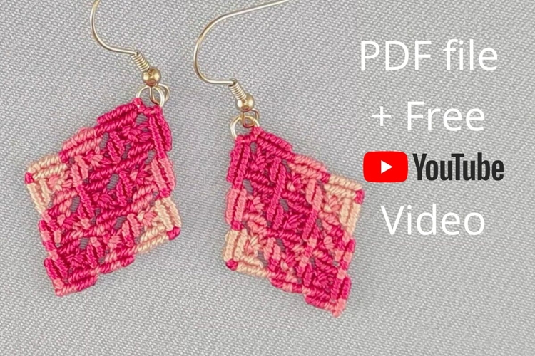 Micro Macrame Color Fading Earrings DIY YouTube Transcript