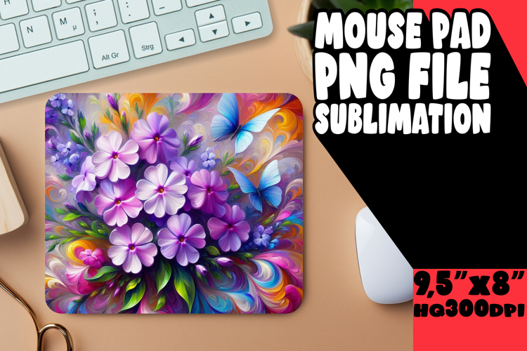 Radiant Mouse Pad Designs PNG, Flowers