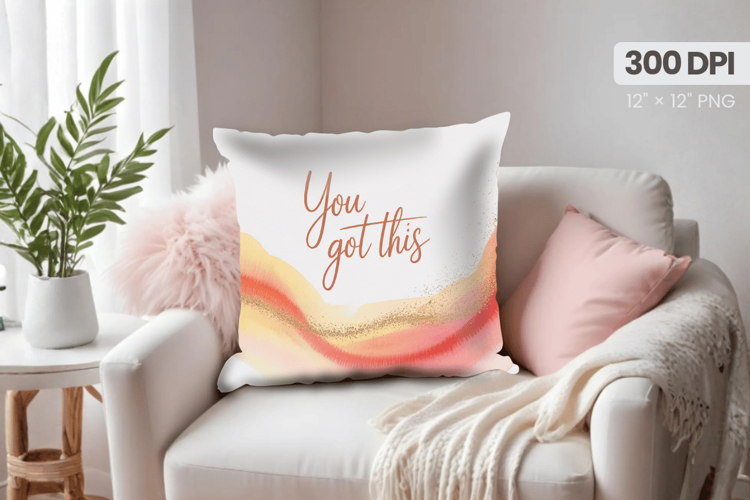 Inspirational Quotes Pillow PNG Motivational PNG Sublimation