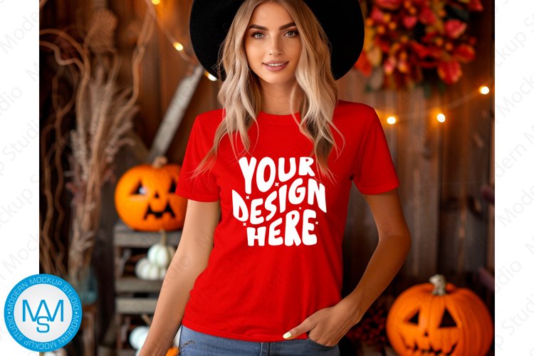 White Tshirt Mockup Image 17