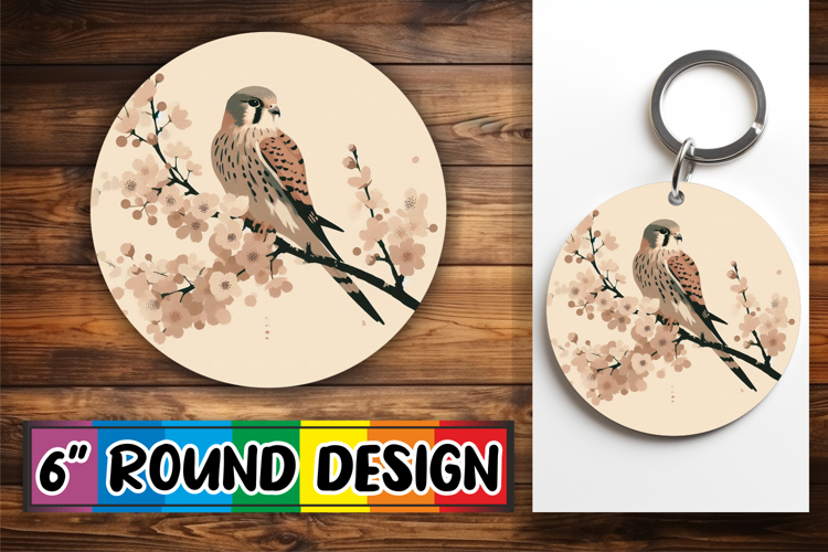 Joyful Circle Coasters Sublimation, Birds