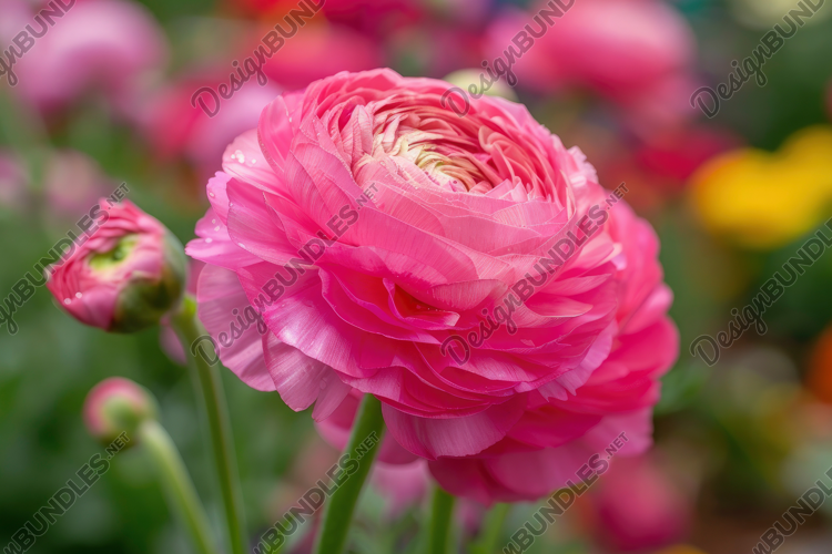 Persian Buttercup Background Wallpaper