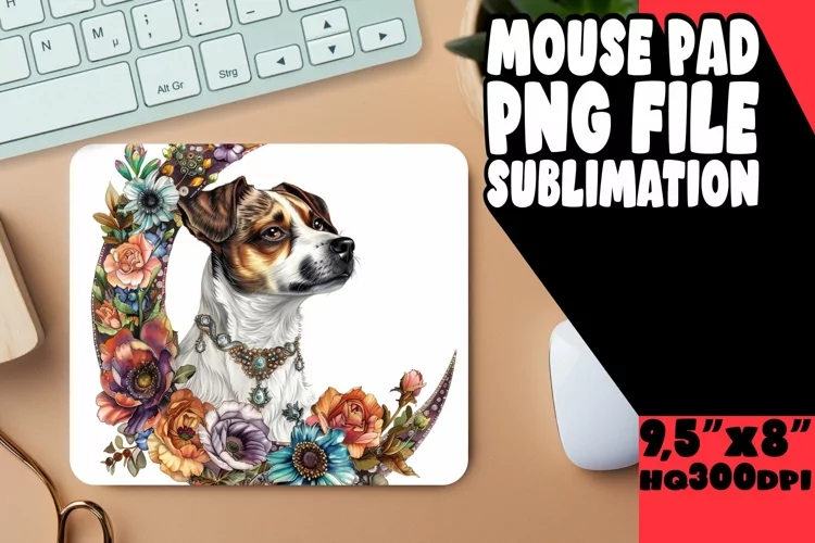 Puppy Prism Portrait: Pet-Themed Mouse Pads
