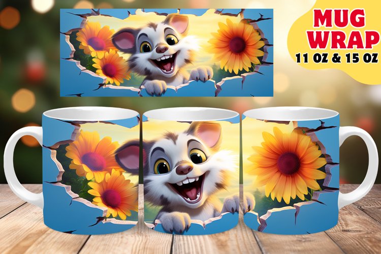 Floral Delights Around the Corner: Mug Wrap Sublimation