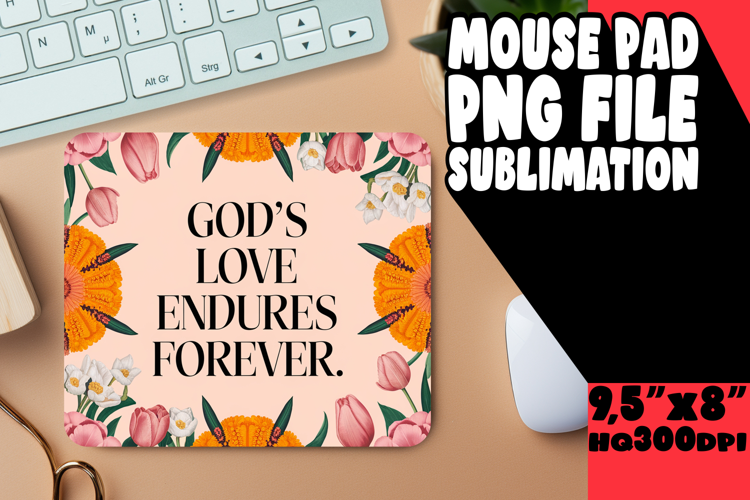 Bright MOUSE PAD Sublimation Style, Religious