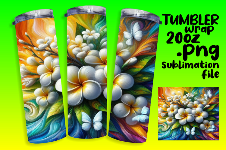 CHARMING 20oz Tumbler Template for Custom Gifts , Flowers