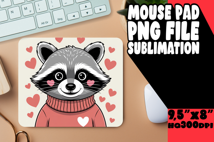 Timeless mouse MAT Playful Design, Valenines Animals