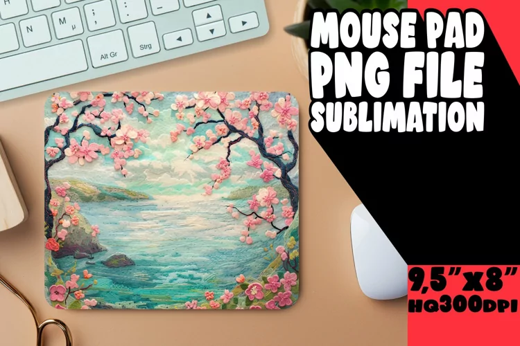 3D Summer Landscape Mouse Pad for Sublimation