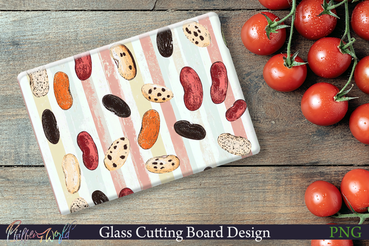 Cutting Board Design | Stripes | beans