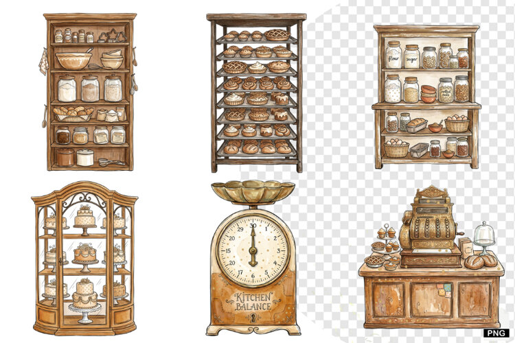 Autumn Bakery Store Clipart example image 1