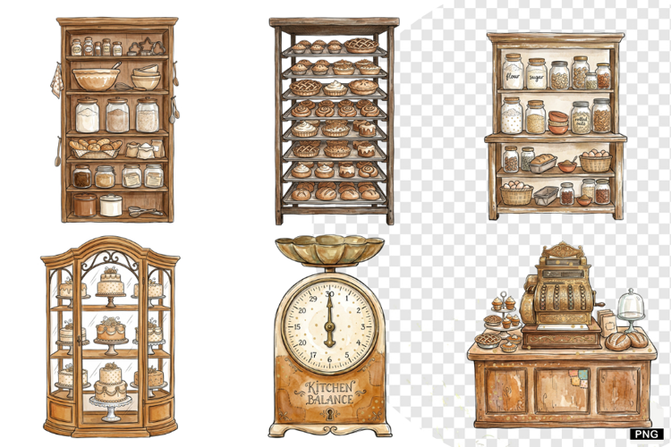 Autumn Bakery Store Clipart