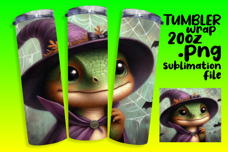 Tailored 20oz Tumbler Wraps , Halloween Dino