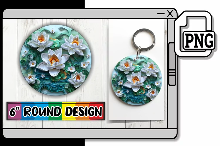 Modern 3D Blossom Circle Designs