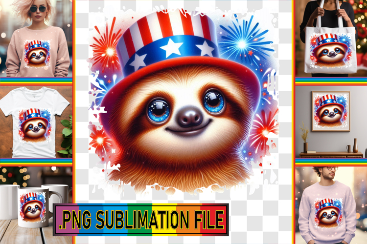 Joyful TOTE BAG Sublimation Magic, USA Animals
