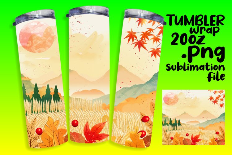 Fall Tumbler Wrap Image 7