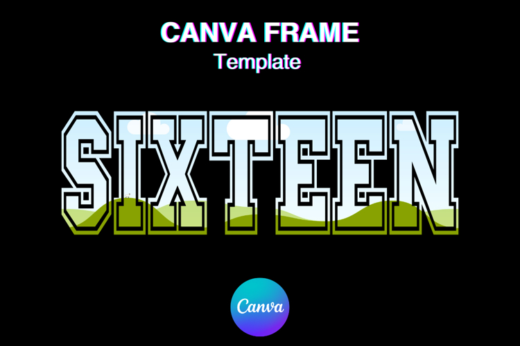 SIXTEEN Canva Frame Number Varsity Family Sport Shirt