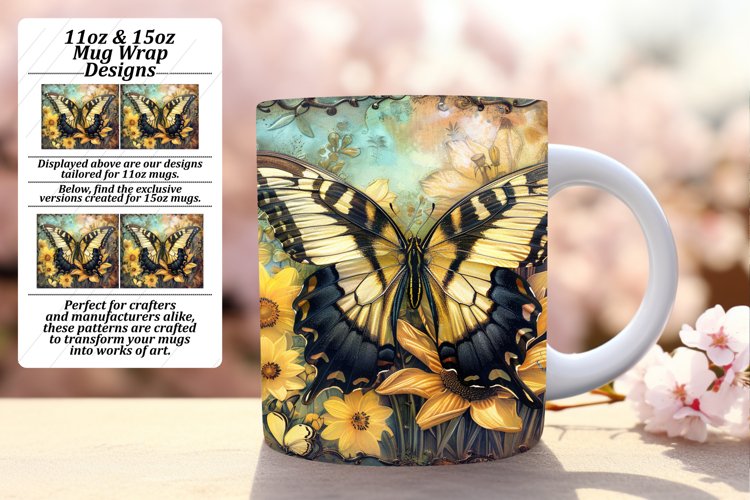 Butterfly Bliss: Spring Mug Gallery - 11oz & 15oz example image 1