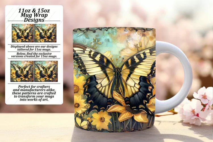 Butterfly Bliss: Spring Mug Gallery - 11oz & 15oz
