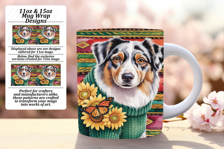 Playful Png For 15oz Mug Wrap , Cute Dog