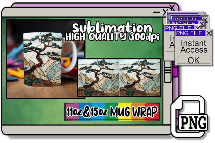 Tranquil Landscape Mug Wrap Impressions 11oz/15oz