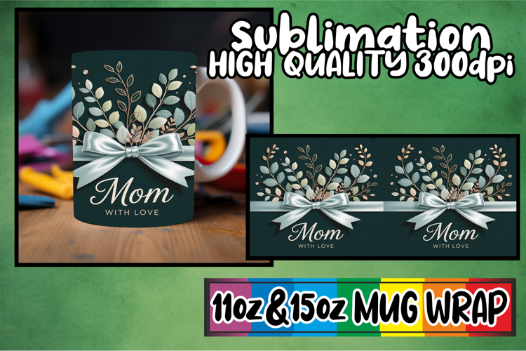 Inspired thoughts 11oz 15oz mug wrap, Mother's Day