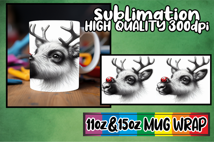 Radiant thoughts 11oz 15oz sublimation wrap, Cute Animals