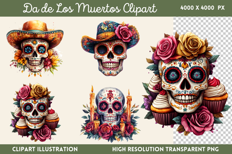 Da de Los Muertos Sublimation PNG