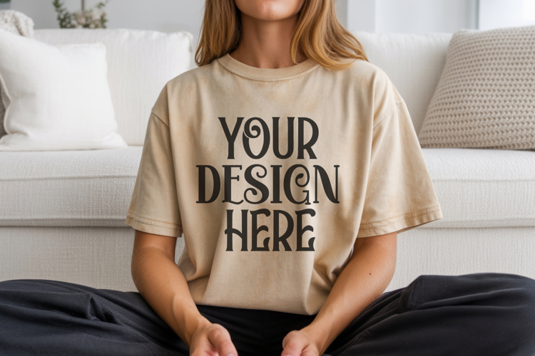 Sage Comfort Colors 1717 T-shirt Mockups,1717 Mockups