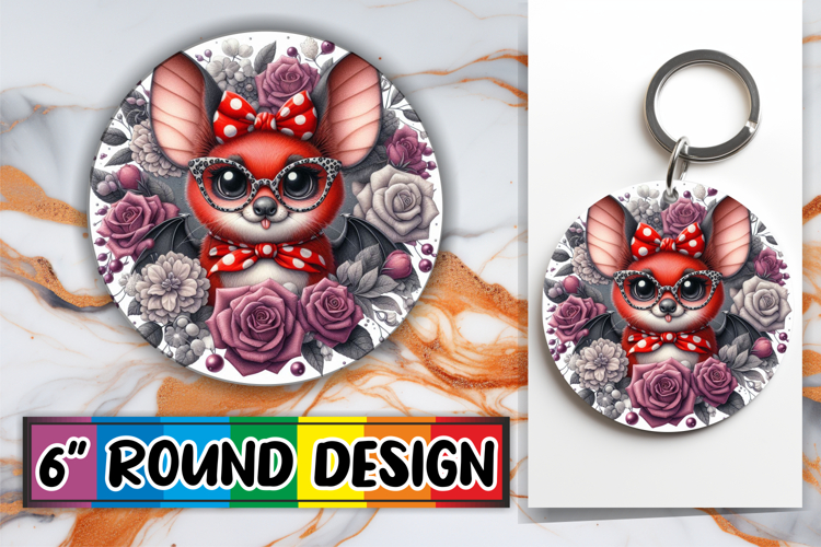 Enchanted Keychain Sublimation, Cute Animals