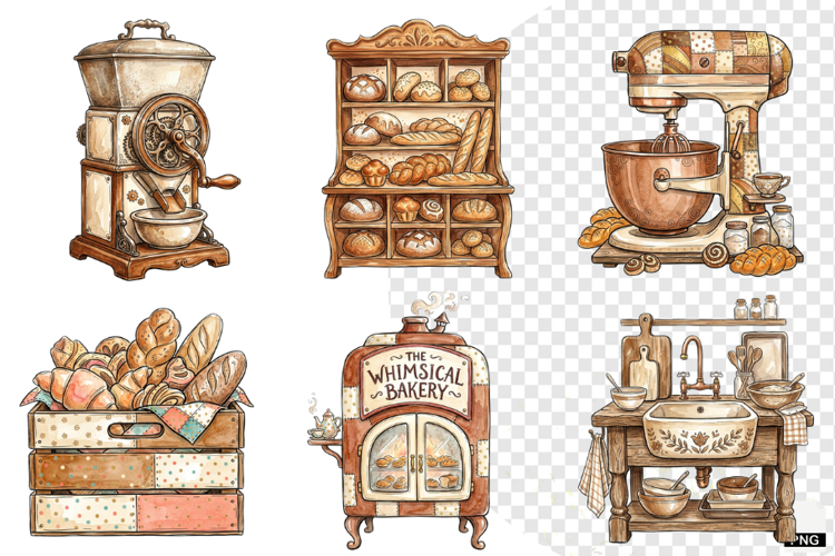 Autumn Bakery Store Clipart