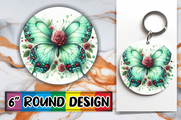 Sweet Coaster Designs for Cars, Butterfly